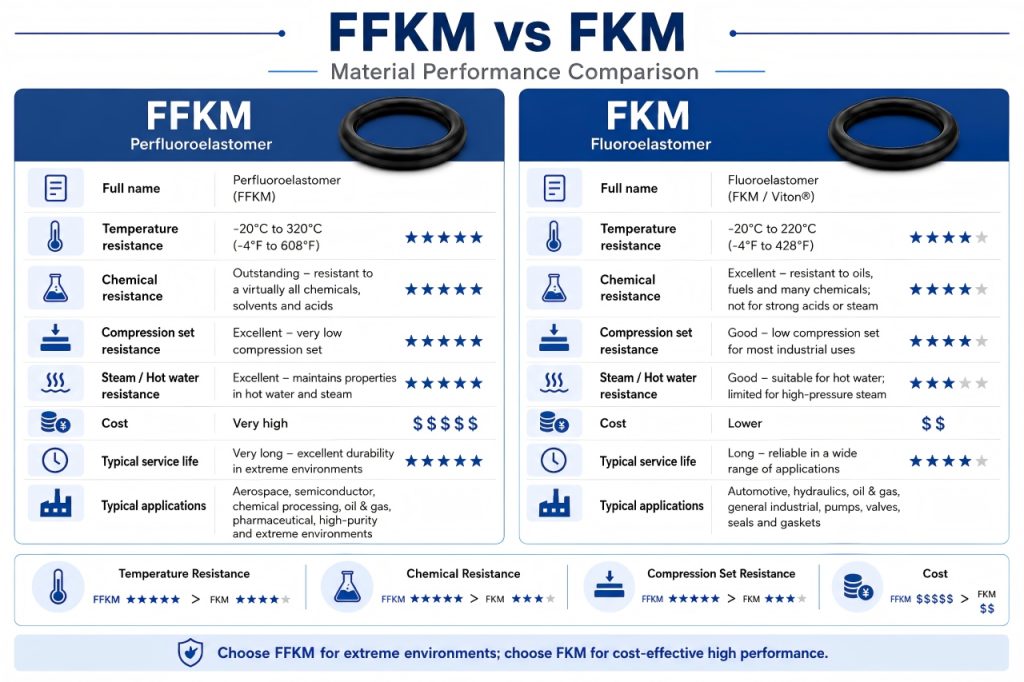 FFKM vs FKM Seals